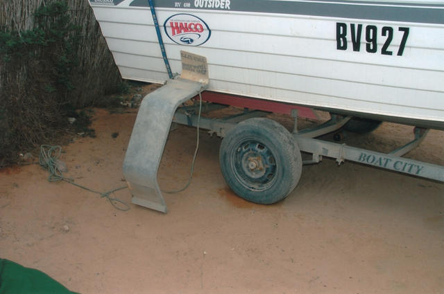 The tinney trailer got a bit of a work out from the gnaraloo track last time.